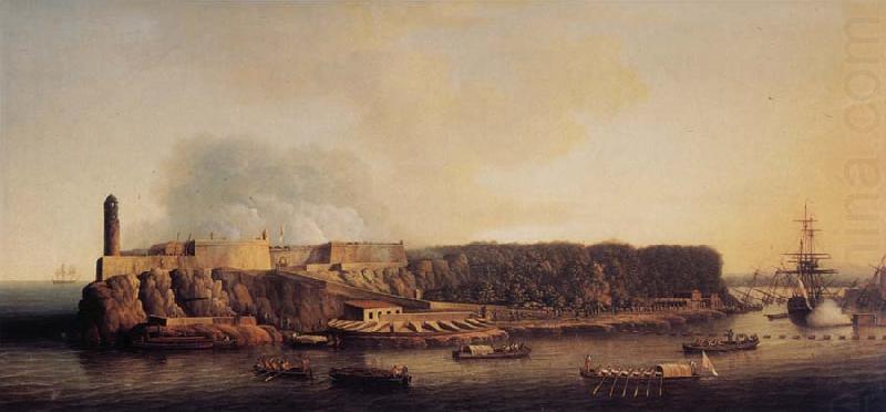 Dominic Serres The British Fleet entering Havana,21 August 1762 china oil painting image